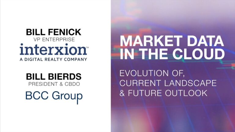 Markets Media Webinar: Market Data in the Cloud