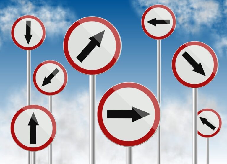 direction traffic signs